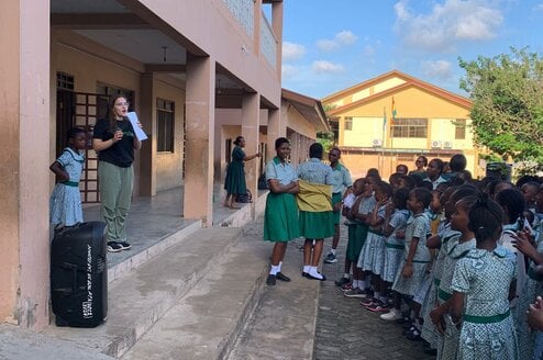 Our volunteers in their projects placements 