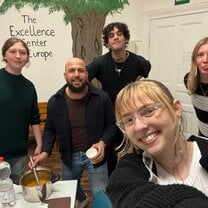 Iftar with friends at the center