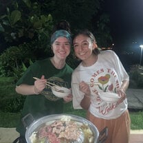 Thai traditional festival (the guides kept stealing our food) 